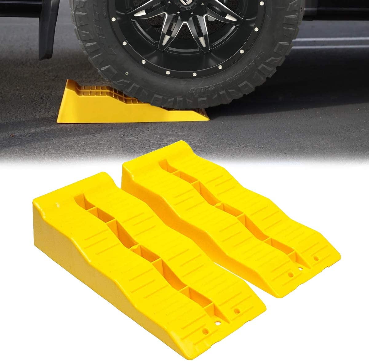 VaygWay RV Leveling Ramps– Automotive Camper Trailer Leveler Wheel ...