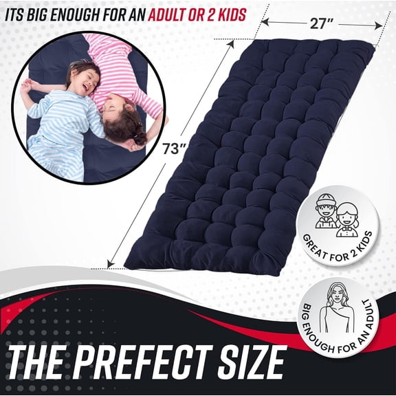 Vaygway Outdoor Camping Cot Pads Mattress- Soft Comfortable Lightweight Thick Cotton Sleeping Cot- Portable Hiking, Traveling, Backpacking Waterproof Bottom Pad Mattress