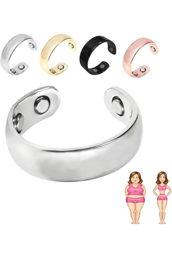 Vayro Ring - Adjustable Size Magnetic Wellness Ring for Women & Men, Lightweight 316 Stainless Steel, Water-Resistant Acupressure Ring