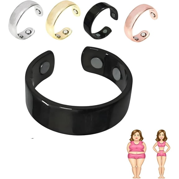 Vayro Ring Original Magnetic Wellness Ring with 4 Strong Magnets,Magnetic Wellness Jewelry for Men & Women, Water-Resistant Design