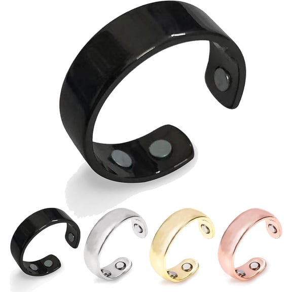 Vayro Ring for Women , Adjustable Magnetic Rings for Women, Stainless Steel Vitality Ring for Anxiety Relief, Energy Balance & Improved Sleep , Water-Resistant Unisex Design