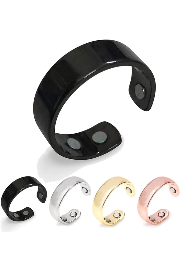 Vayro Ring for Women , Adjustable Magnetic Rings for Women, Stainless Steel Vitality Ring for Anxiety Relief, Energy Balance & Improved Sleep , Water-Resistant Unisex Design