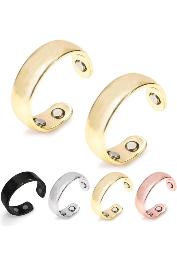 Vayro Ring for Women , Adjustable Magnetic Rings for Women, Stainless Steel Vitality Ring for Anxiety Relief, Energy Balance & Improved Sleep , Water-Resistant Unisex Design
