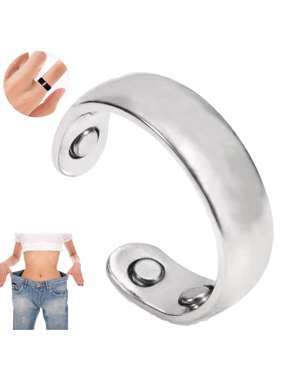 Ring for Women & Men: 4-Strong Magnet Adjustable Wellness Ring - Lightweight, Water-Resistant & Size-Fit Design