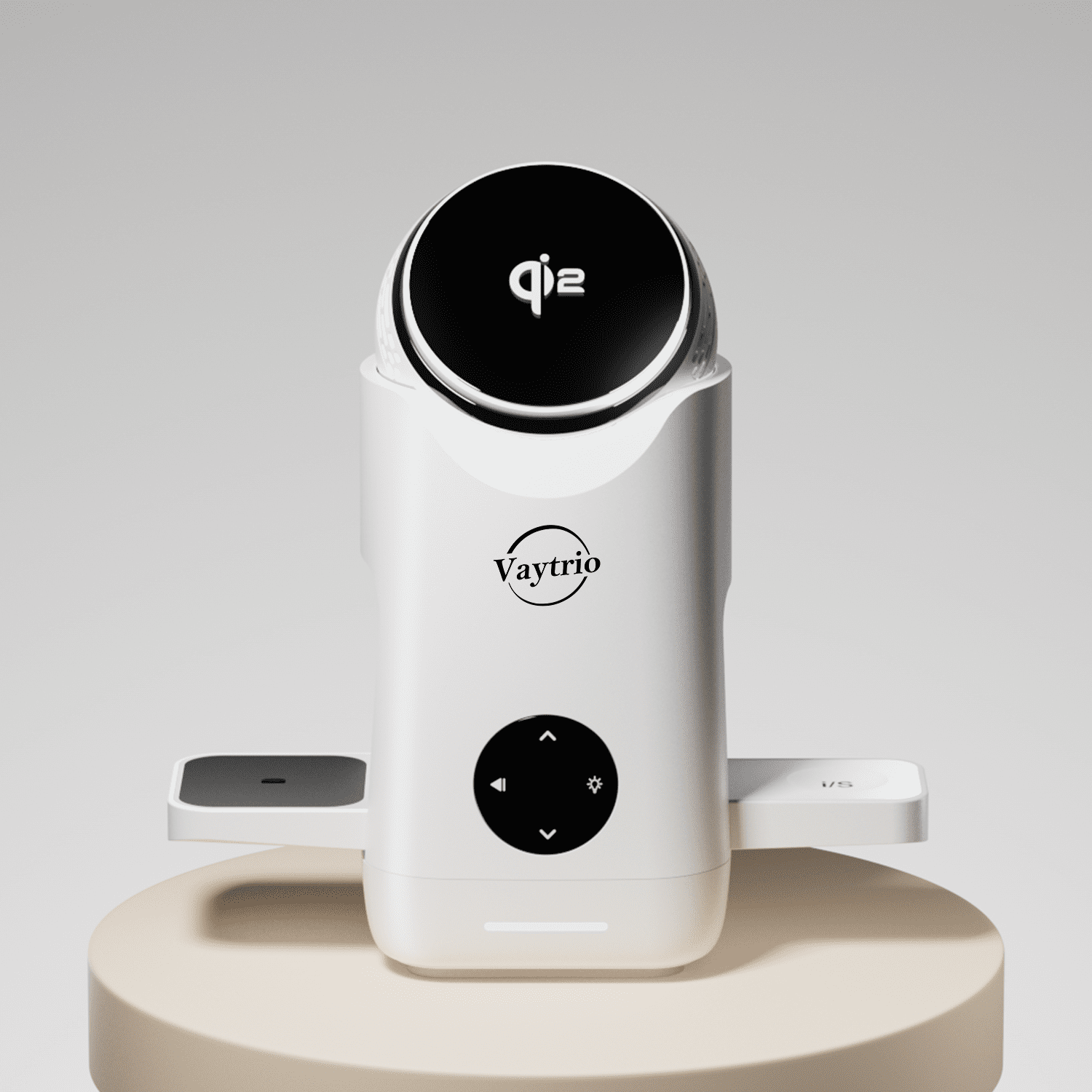 Vaytrio 3 in 1 Charging Station for Apple - Qi2 Certified, 15W, Magnetic Rotating Wireless Charger Stand for iPhone 16-12 / Apple Watch / Airpods Series (Charger & USB-C Included)