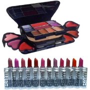 Vba Combo Balm Matte Lipstick Set Of 12 With Color Series Makeup Kitt (8 Eyeshadow, 1 Power Cake, 8 Lip Color, 2 Blusher)