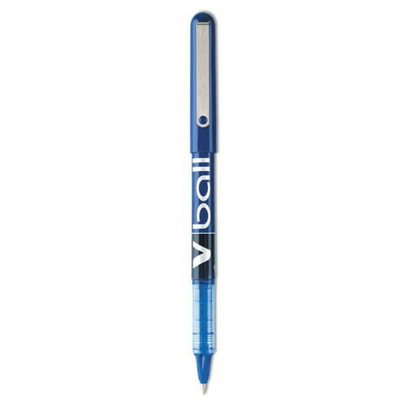 Vball Liquid Ink Roller Ball Pen, Stick, Extra-Fine 0.5 Mm, Blue Ink, Blue Barrel, Dozen | Bundle of 2 Dozen