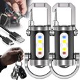 thumbnail image 1 of Vbbert Keychain Flashlight, Portable, Rechargeable, Waterproof, Super Bright Mini USB LED Light with Power Bank Function and 7 Lighting Modes, Perfect for Outdoor Camping and Hiking (2-Pack), 1 of 8