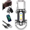 thumbnail image 1 of Vbbert Keychain Flashlight, Portable, Rechargeable, Waterproof, Super Bright Mini USB LED Light with Power Bank Function and 7 Lighting Modes, Perfect for Outdoor Camping and Hiking (2-Pack), 1 of 9