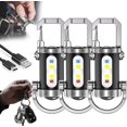 thumbnail image 1 of Vbbert Keychain Flashlight, Portable, Rechargeable, Waterproof, Super Bright Mini USB LED Light with Power Bank Function and 7 Lighting Modes, Perfect for Outdoor Camping and Hiking (2-Pack), 1 of 9