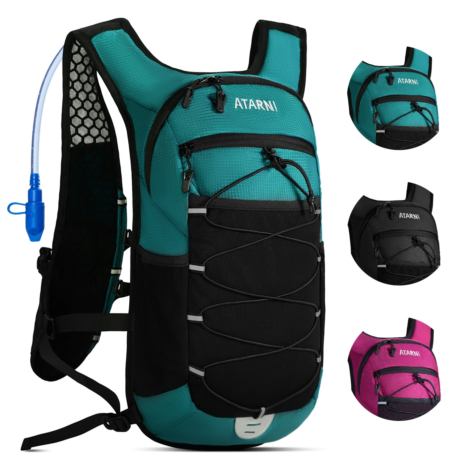 Vbiger 17L Hydration Pack with 2L TPU Water Bladder Hiking Backpack Travel Backpacks for Adults