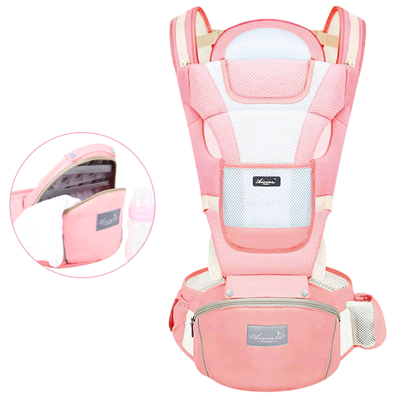 Vbiger Baby Carrier, 6in1 Convertible Ergonomic Baby Carrier, Breathable Front and Back Baby