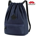 Vbiger Drawstring Backpack Waterproof Nylon Fitness String Gym Sports
