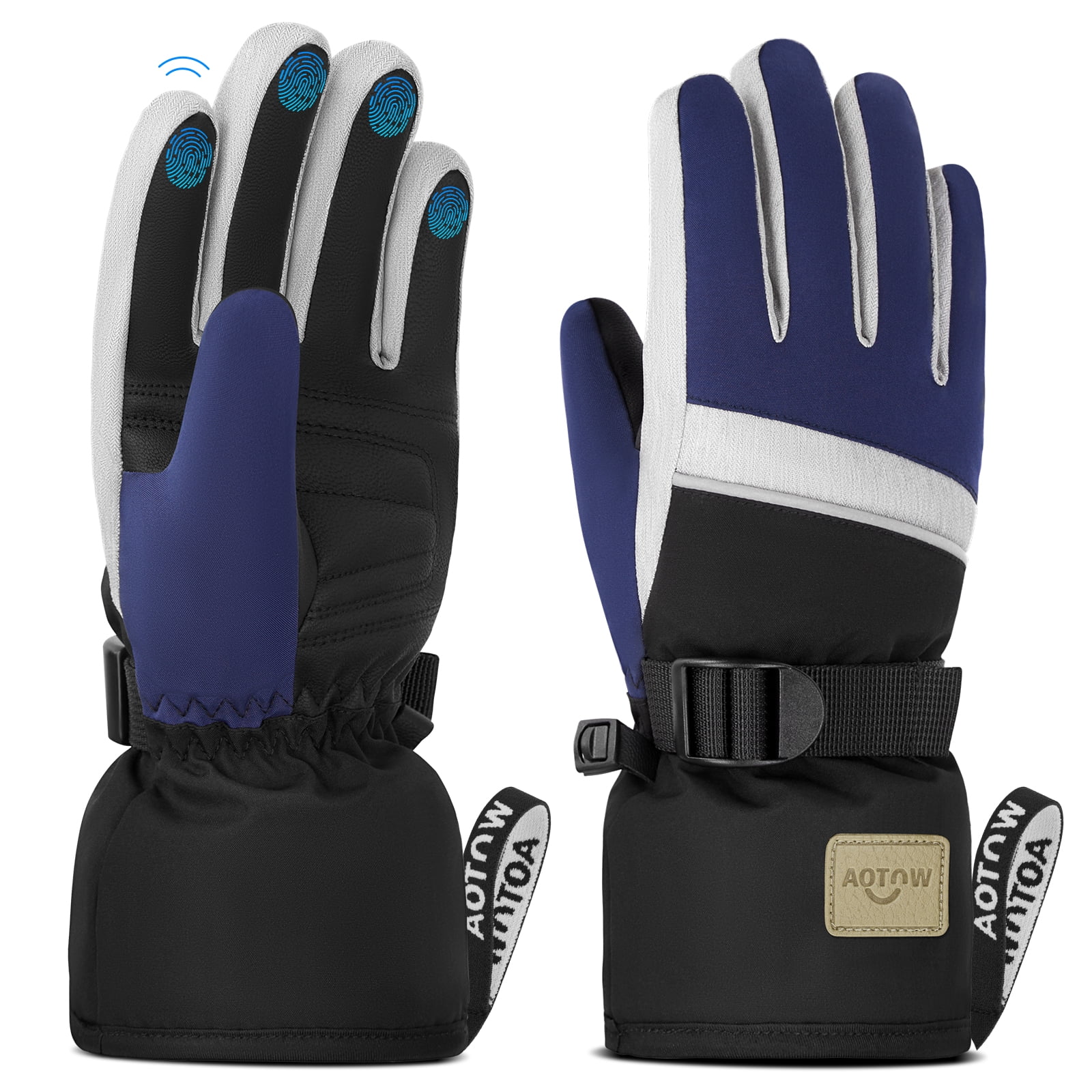 Vbiger Kids Warm Gloves Winter Waterproof Snow Gloves for Outdoor