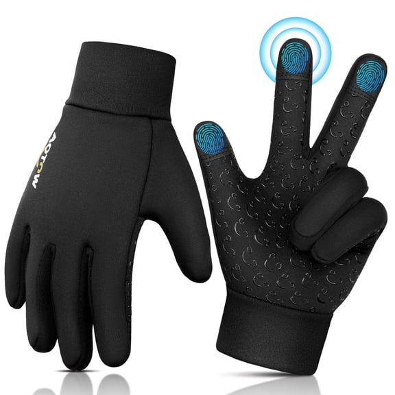 Vbiger Kids Winter Sports Gloves - for Boys Girls Outdoor Running Cycling Gloves Anti-slip Warm Touch Screen Gloves,S
