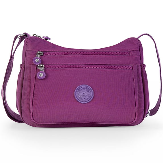 Vbiger Purses and Handbags for Women Waterproof Crossbody Bag Multiple Pockets Casual Shoulder Bags, Purple