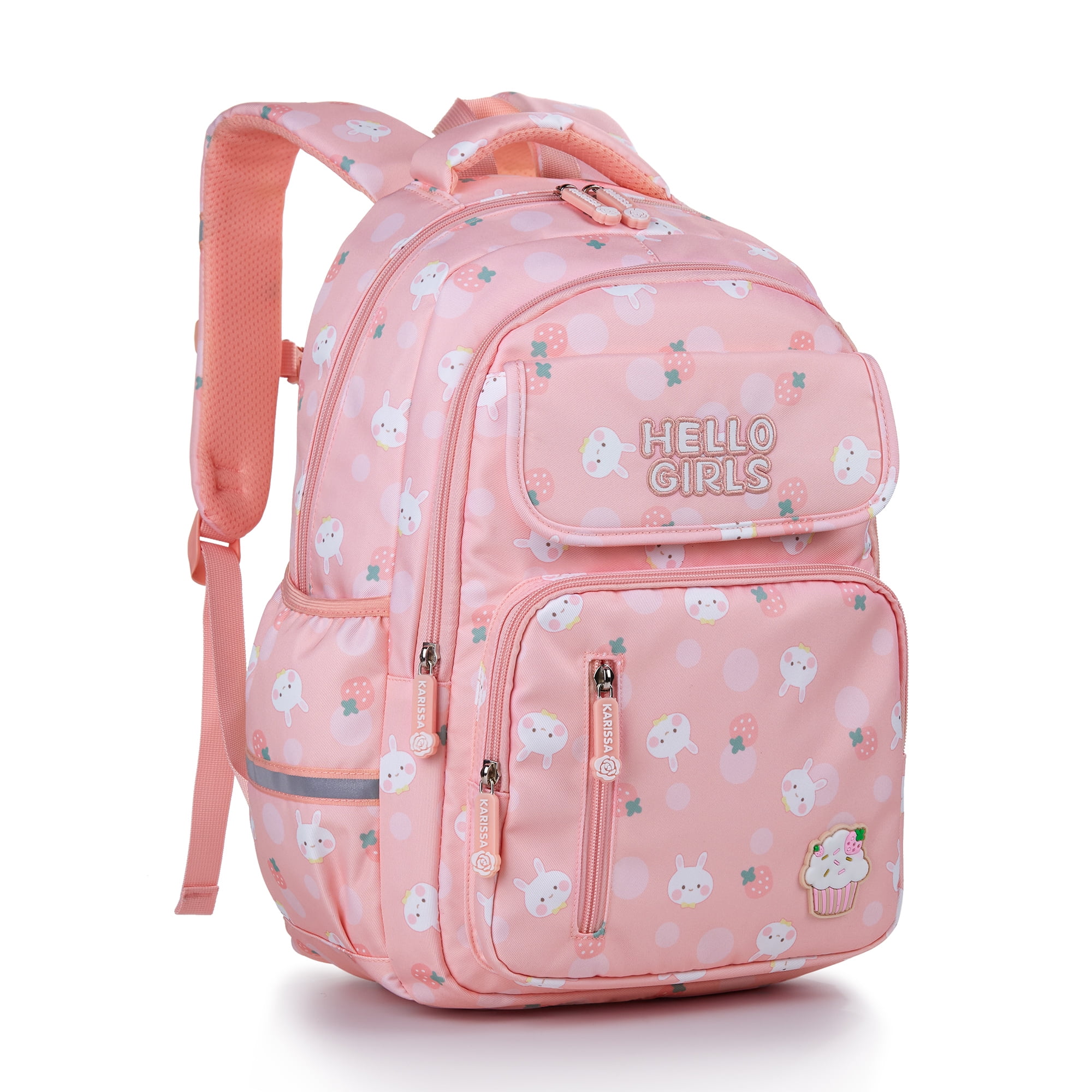 Logo School Backpack in Pink