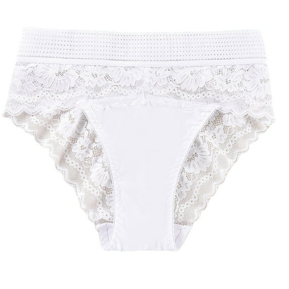 Vblhal Clearance Clothes under $5.00 High Waisted Underwear for Women High Leg Cut Hipster Panties Sexy Floral Lace Briefs Boudoir Lingerie Panty Tangas