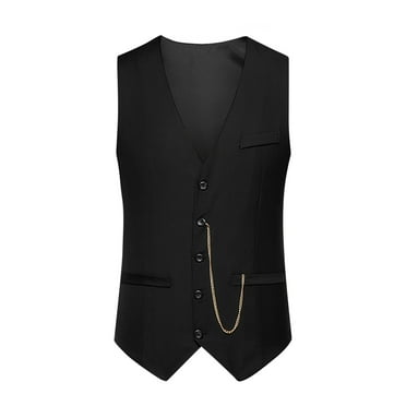 Vblhal Deals of the Day Clearance Groomman Suit Vests For Wedding Men V-Neck Single Breasted Vest Business Formal Suits Vest Party Tuxedo Waistcoat Jackets