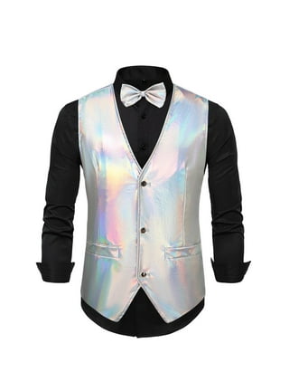 Wehilion Men's Formal Big Tall 3 Pieces Suit 2 Buttons