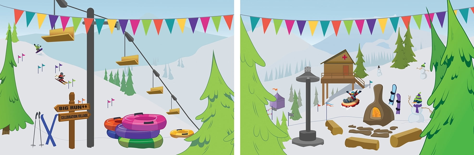 Vbs 2026 Snowball Mountain Challenge Decorating Murals: Find Your Strength in God, (Hardcover)