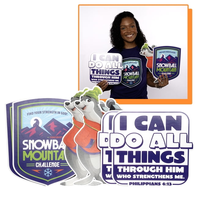 Vbs 2026 Snowball Mountain Challenge Decorating Pack (Pkg of 6): Find Your Strength in God, (Hardcover)