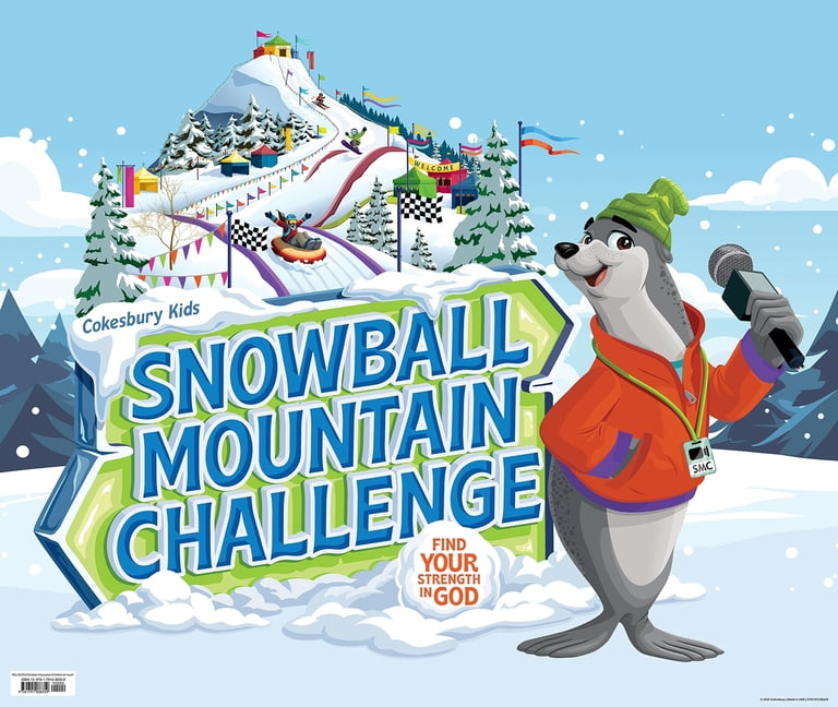 Vbs 2026 Snowball Mountain Challenge Large LOGO Poster: Find Your Strength in God, (Hardcover)