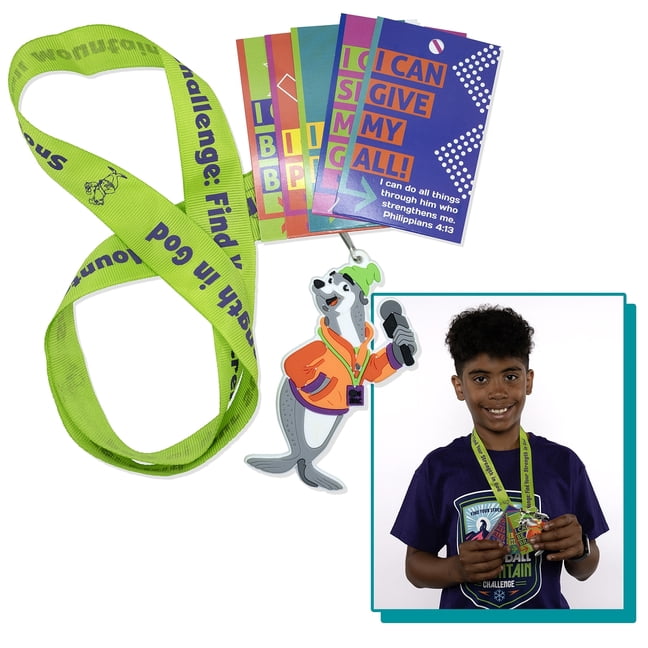 Vbs 2026 Snowball Mountain Challenge Scripture Treasure Lanyard (Pkg of 12): Find Your Strength in God, (Hardcover)