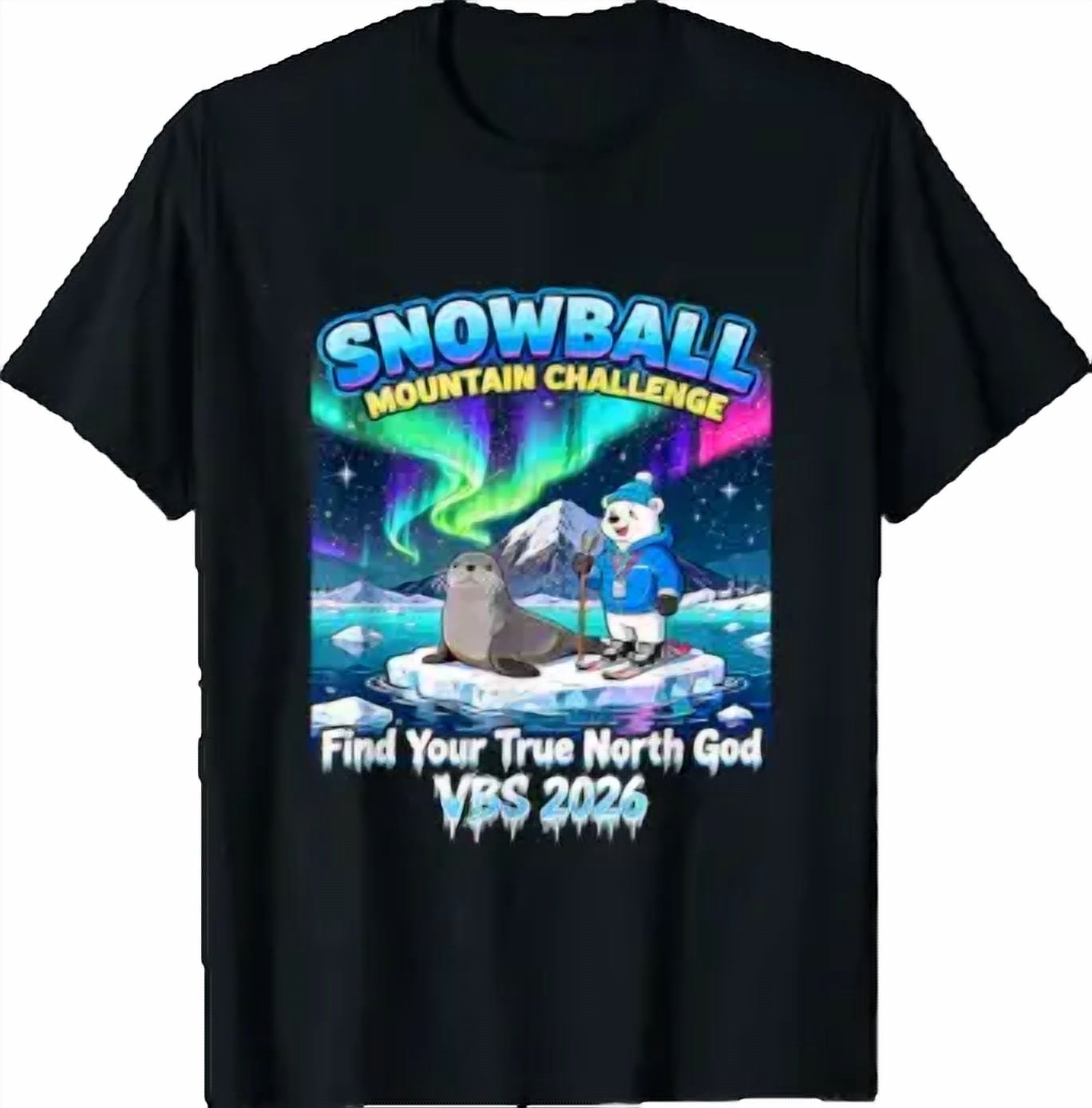 Vbs Snowball Mountain Challenge Adventure Classic Theme T-Shirt ...