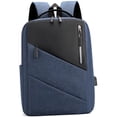 thumbnail image 1 of Vbsqjc Blue Waterproof Business Backpack with USB Charging Port Laptop Backpack 1Pc, 1 of 7