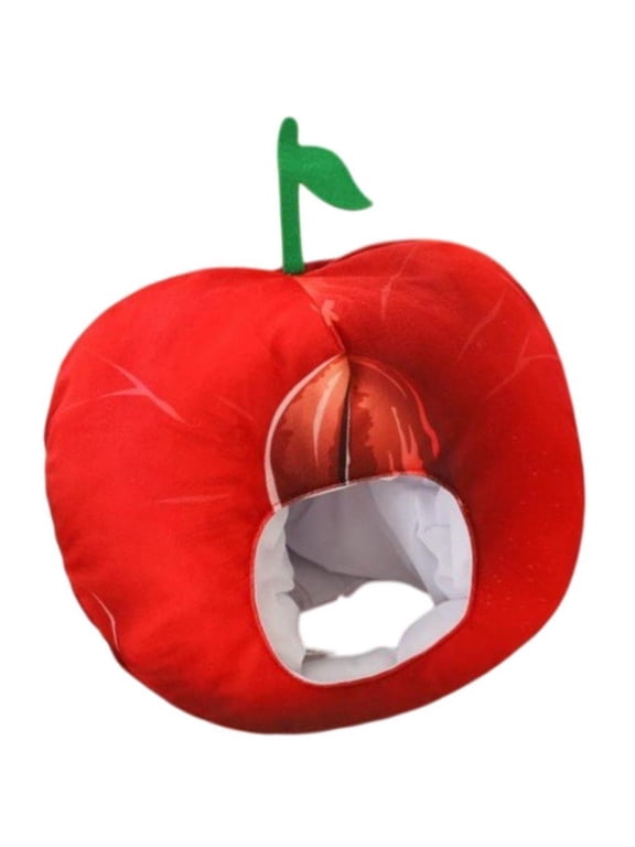 Cherry Shaped Soft Plush Novelty Hat Fun Selfie Party Headwear 1Pc