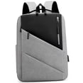thumbnail image 1 of Vbsqjc Grey Waterproof Business Backpack with USB Charging Port Laptop Backpack 1Pc, 1 of 6