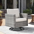 thumbnail image 1 of Vcatnet 1 Piece Patio Furniture Outdoor Wicker Swivel Rocking Chair for Garden,Poolside,Beige, 1 of 6