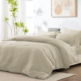 thumbnail image 1 of Vccoem 7 Piece Queen Comforter Set, Bed in a Bag with Sheets, Pillowcases & Shams, All Season Soft Bedding, Cozy and Lightweight, Machine Washable, Camel, 1 of 10