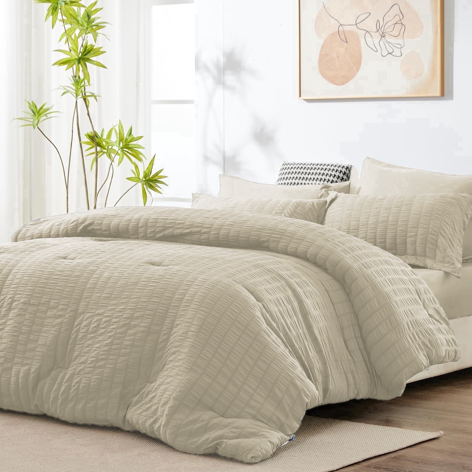 Vccoem 5 Piece Queen Comforter Set Bed Bag Sheets Pillowcases Shams Season Soft Bedding Cozy Lightweight Machine Washable Camel: A Straightforward Review