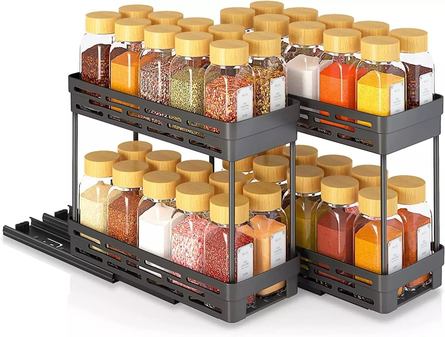 Amazon orii 16 jar spice rack with spices included rotating
