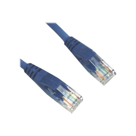 VCOM - Patch cable - RJ-45 (M) to RJ-45 (M) - 5 ft - UTP - CAT 6 - molded, snagless - blue