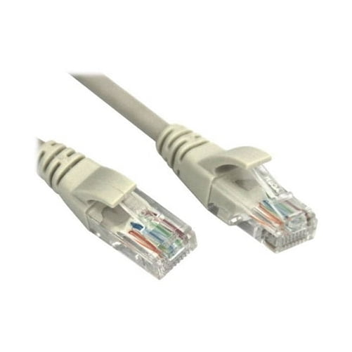 VCOM NP511B-7-GRAY 7ft Cat5e UTP Crossover Patch Cable