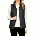 thumbnail image 1 of Vdgthytj Puffer Vest Women Full Zip Stand Collar Sleeveless Quilted Waistcoat Fall Winter Casual Outerwear with Pockets(XX-Large,Black), 1 of 9