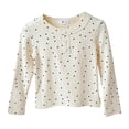 thumbnail image 1 of Vdoaml Girls Henley Long Sleeve Shirt Kids Button Crew Neck Top Children Slim Fit Basic Pullover Daily Wear 3-4 Years OTHER, 1 of 4