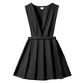 thumbnail image 1 of Vdoaml Little Girls Sleeveless School Dress Childrens Knee Length Skirt Kids A Line Mini Dresses Uniform Outfit 7-8 Years Black, 1 of 4