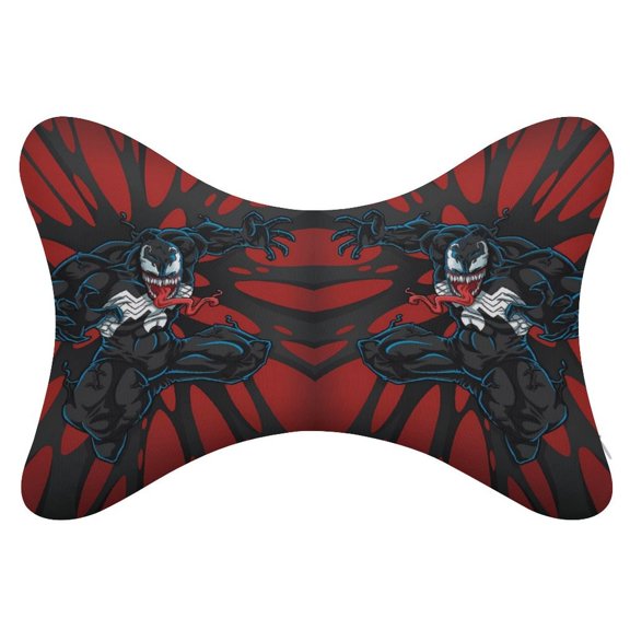 Ve-nom 2Pcs Car Neck Pillow Head Rest Cushion Neck Support Headrest Comfortable Soft Fit for Most Cars Universal Car Pillow