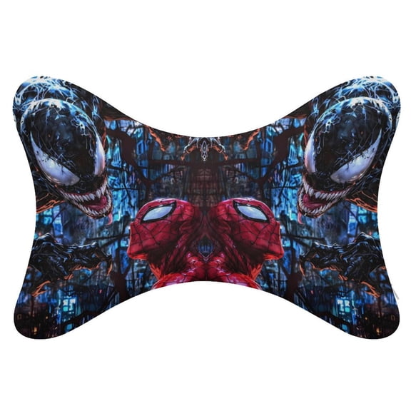 Ve-nom 2Pcs Car Neck Pillow Head Rest Cushion Neck Support Headrest Comfortable Soft Fit for Most Cars Universal Car Pillow