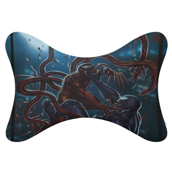 Ve-nom 2Pcs Car Neck Pillow Head Rest Cushion Neck Support Headrest Comfortable Soft Fit for Most Cars Universal Car Pillow