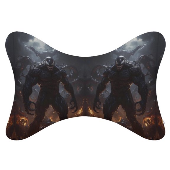 Ve-nom 2Pcs Car Neck Pillow Head Rest Cushion Neck Support Headrest Comfortable Soft Fit for Most Cars Universal Car Pillow