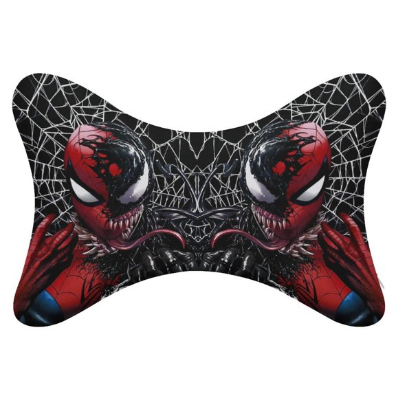 Ve-nom 2Pcs Car Neck Pillow Head Rest Cushion Neck Support Headrest Comfortable Soft Fit for Most Cars Universal Car Pillow