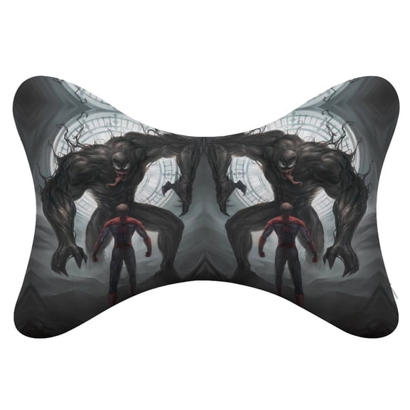 Ve-nom 2Pcs Car Neck Pillow Head Rest Cushion Neck Support Headrest Comfortable Soft Fit for Most Cars Universal Car Pillow