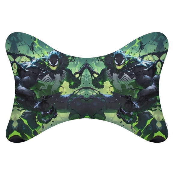 Ve-nom 2Pcs Car Neck Pillow Head Rest Cushion Neck Support Headrest Comfortable Soft Fit for Most Cars Universal Car Pillow