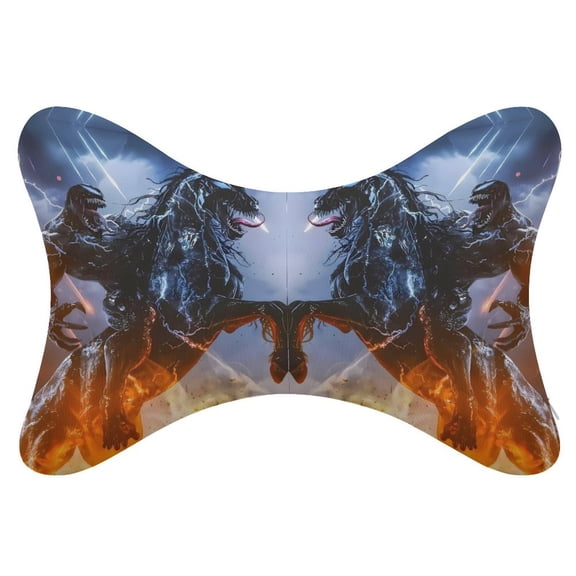 Ve-nom 2Pcs Car Neck Pillow Head Rest Cushion Neck Support Headrest Comfortable Soft Fit for Most Cars Universal Car Pillow