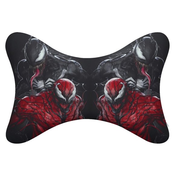 Ve-nom 2Pcs Car Neck Pillow Head Rest Cushion Neck Support Headrest Comfortable Soft Fit for Most Cars Universal Car Pillow